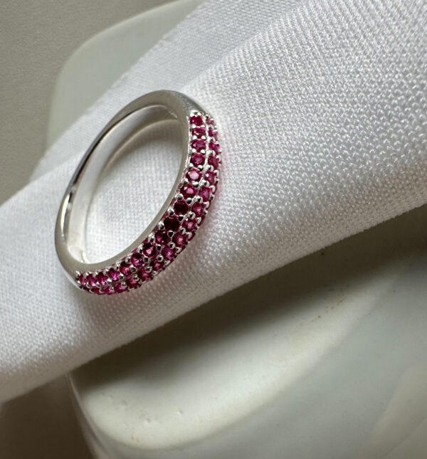 Anillo Tennis Rosa