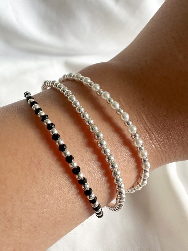 Pulsera Multihilo de Cristales Black - Imagen 3