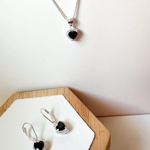 Set completo de corazon negro