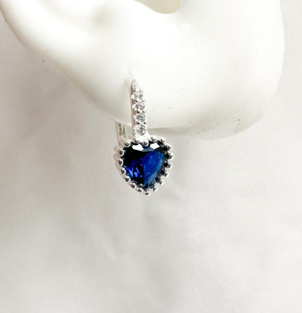 Aro de corazon azul
