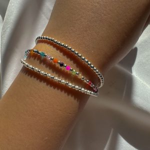Pulsera multihilo de cristales