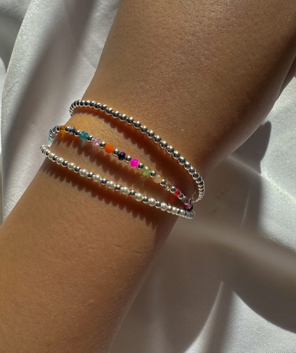 Pulsera multihilo de cristales