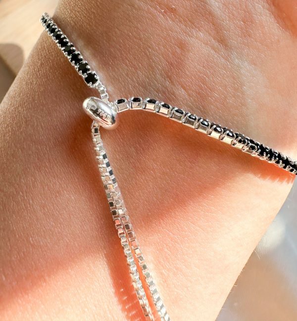 Pulsera Tennis negra - Imagen 2