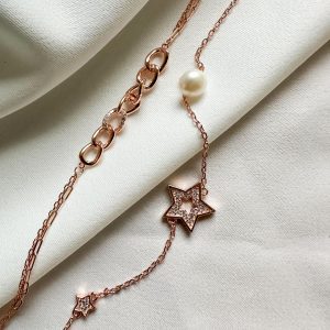 Pulsera de estrella y perla