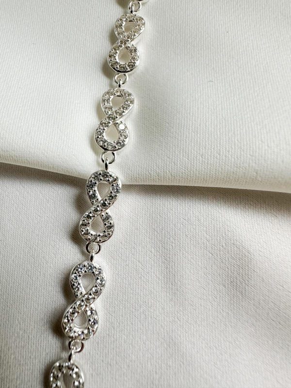 Pulsera maciza de infinitos