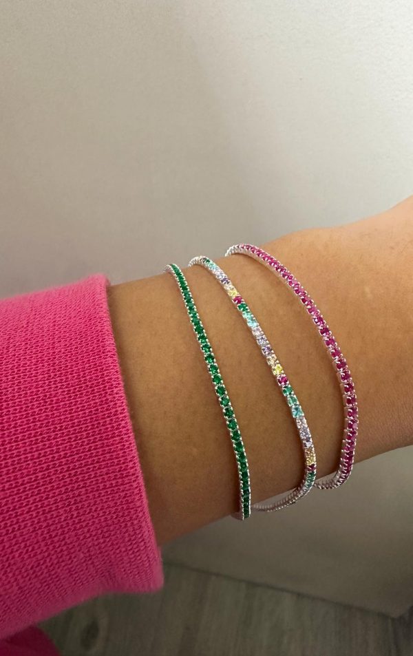 Pulsera Tennis multicolor - Imagen 2