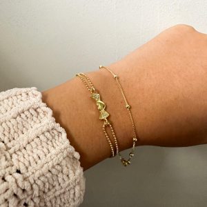 Pulsera bolitas gold