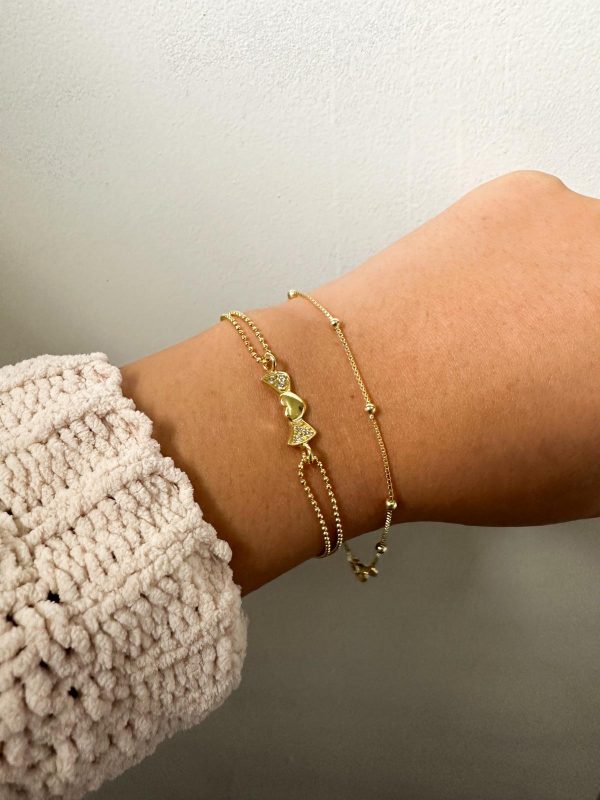 Pulsera bolitas gold