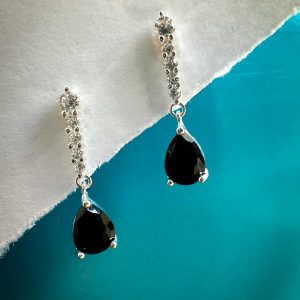 Gota negra con circonias