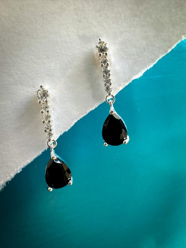 Gota negra con circonias