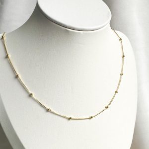 Cadena bolitas gold