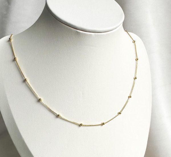 Cadena bolitas gold