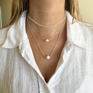Gargantilla Multihilo de Perlas