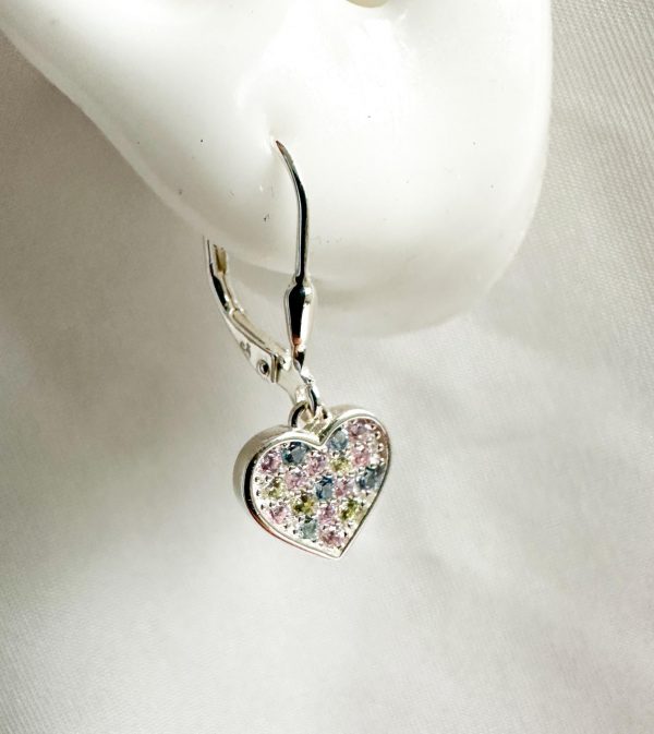 Aros de corazon multicolor