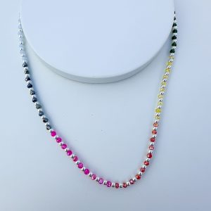 Choker de Cristales multicolor