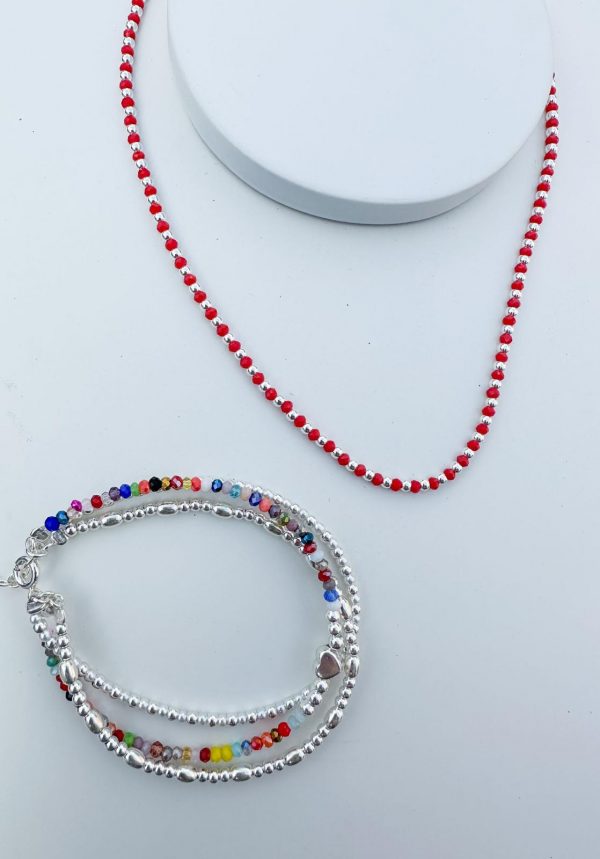 Choker de Cristales rojo - Imagen 2