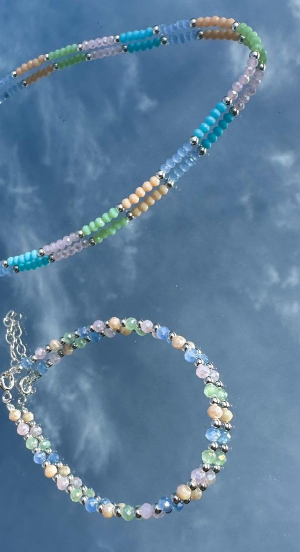 Choker de Cristales pasteles