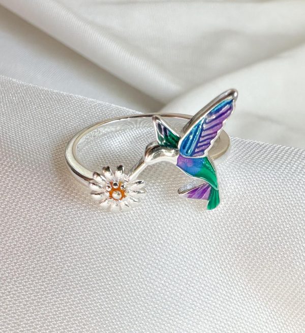 Anillo colibri multicolor