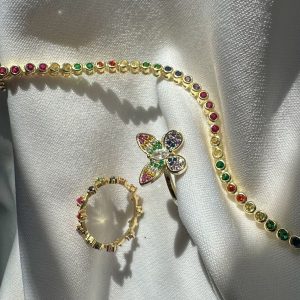 Pulsera tenis gold 3mm