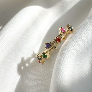 Anillo corona de circonias
