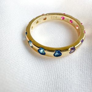 Anillo puntos de luz gold