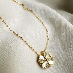 Gargantilla de flor gold