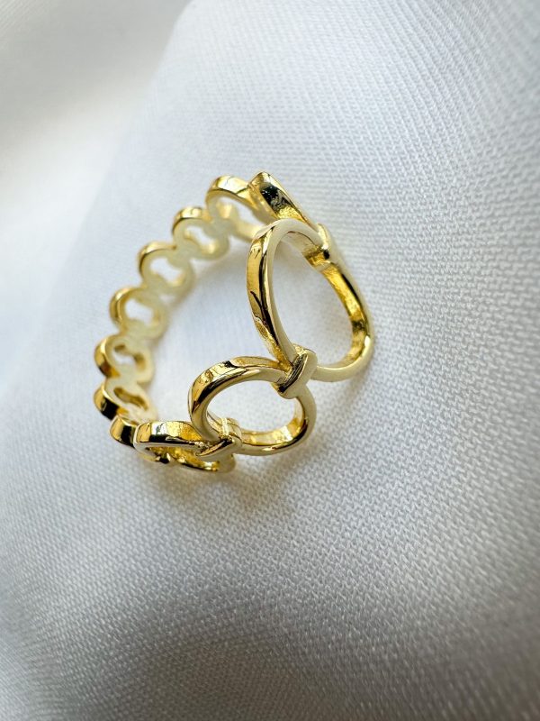 Anillo de eslabones gold