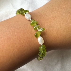 Pulsera de piedra Peridoto