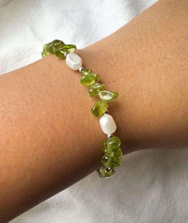Pulsera de piedra Peridoto