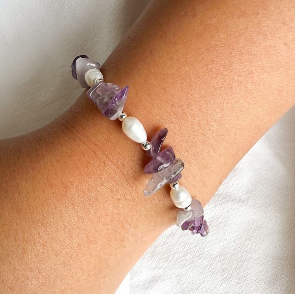 Pulsera piedra Amatista - Imagen 2