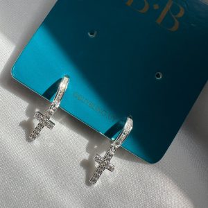 Aros con cruz brillante